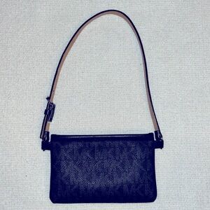 Michael Kors Signature Logo Belt Bag Fanny Pack – Black